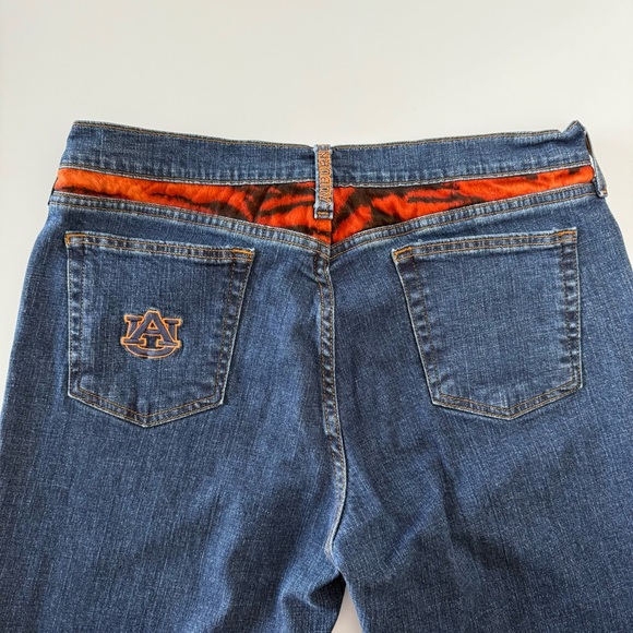 Auburn Tiger University Women's Denim Straight Blue Jeans Size 14M - Picture 5 of 10